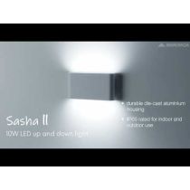 Sasha II White Up Down Wall Light - MXD1060WHT