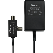 Kingray PSK08F 17.5V AC 100mA Plug Pack with F Type connection on power injector