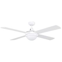 TEMPEST-II 52'' CEILING FAN W/2xB22 LIGHT-WHITE WITH WHITE BLADES - 99988/05