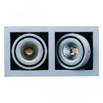 LED Double Frame Light Silver/Grey, White 6.5W LDL-GIM2-SI Superlux