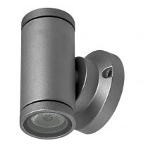 Double LED Mini Tube Wall Light Charcoal, Silver/Grey, Copper 1.5W LLED30102-CC Superlux