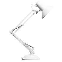 Medium Equipoise Task Lamp White 100W LSA-WH Superlux