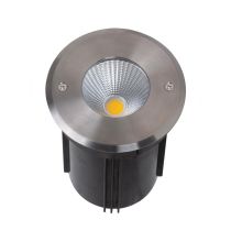 Magneto 9W 24V Round LED Inground Light Stainless Steel / Warm White - 21086	