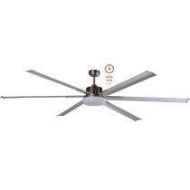 Albatross 84″ DC Ceiling Fan With 24W LED Light and Remote Brushed Nickel MAFML5BR  Martec