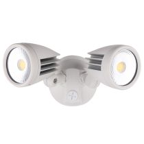 Fortress II 30W LED Double Exterior Security Light White / Tri-Colour - MLXF3452W