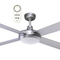 Lifestyle DC 52" 1300mm Brushed Aluminium Ceiling Fan With 24W Dimmable LED Light 3000K DLDC1343BR_CCT
