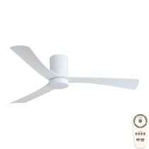 MMDC1333WSR, Black Martec Metro 52", DC Low Profile Ceiling Fan with 15W CCT Dimmable Light and Remote  