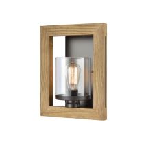 WALL INTERNAL ES Warm Chestnut Wood Frame MET103W CLA Lighting