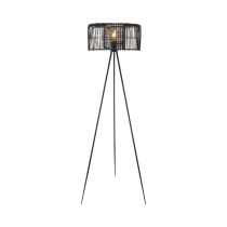 Finley Black Rattan Floor Lamp - MFL027