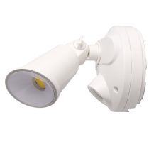 Defender Single Spot LED Outdoor Flood Light 10w Tricolour White - MLXD3451W