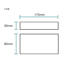 Modus 10W LED Tricolour Wall Exterior Medium White - MLXM34510W