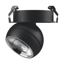 MOON 6/9W 240V TRIO RECESSED CEILING LIGHT FLOOD BLACK 22804