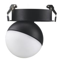 MOON 6/9W 240V TRIO RECESSED CEILING LIGHT OPAL BLACK 22806