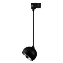 MOON 6/9W TRIO 3 CIRCUIT 1.5M FLOOD TRACK PENDANT BLACK 22788