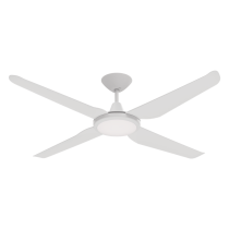 MOTION 4 BLADE 52" DC CEILING FAN WITH LED LIGHT WHITE 60051