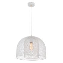 MERCATOR MilfordDouble-Layered Wire Mesh Pendant - White MPLS509WHT
