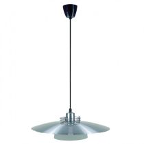 Large Shade Suspension Pendant Silver/Grey, White 100W MS47402-BA Superlux