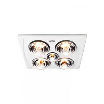 Mistral 3-in-1 Bathroom Heater FAN/LIGHT/HEAT - with PUSWV4G switch plate