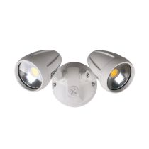 Muro 30 Watt Twin Head LED Spotlight White / Tri Colour - 25061	