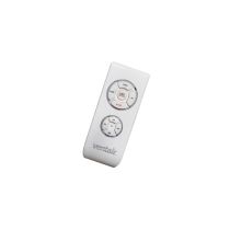 Three speed radio frequency remote control with handset and receiver. Long range operation and quick connect terminals. Battery Included