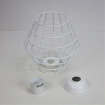 Maci Wire Retro Industrial DIY Shade Available in White 