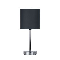 ZOLA TABLE LAMP CHROME / GREY SHADE - OL90120GY