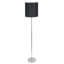 ZOLA FLOOR LAMP CHROME / BLACK SHADE - OL90121BK