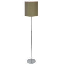 ZOLA FLOOR LAMP CHROME / TAUPE SHADE - OL90121TP