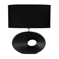 LOUISE COMPLETE TABLE LAMP BLACK OL90153BK
