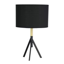 MICKY Black Retro Metal Table Lamp with Shade - OL93151BK