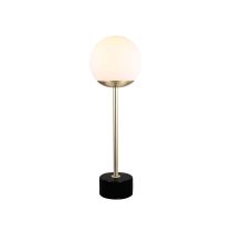 MILTON TABLE LAMP MARBLE & ANTIQUE BRASS - OL93651AB