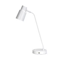 RIK DESK LAMP White Table lamp with USB socket - OL93911WH