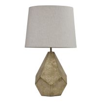 LEON Geometric Ivory and Gold Table Lamp - OL98865