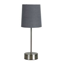 LANCET TOUCH LAMP w/ GREY SHADE ON-OFF - OL99467GY