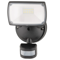 Onyx 1Lt LED Security Floodlight With PIR Sensor- MXD6921BLK-SEN