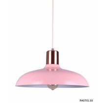 PENDANT ES 40W HAL Matte PINK DOME with Copper Lampholder Cover PASTEL10 Cla Lighting
