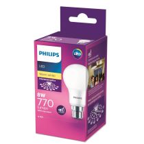 Philips 8W B22 Warm White LED Bulb - 929001915499