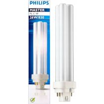 Philips Master Compact Fluorescent PLC 26W 830 G24q-3 4 Pins - PLC26W8304P
