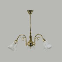 Victoriana 3 Light Rod Pendant – Polished Brass / 5008 Etched