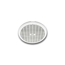 GYRO 200 - 240mm Cut-out - Round Plastic Grille - Ball bearing motor- Plug and Cable included - 3 year warranty - White PTBX200 Ventair