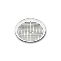 GYRO 250 - 290mm Cut-out - Round Plastic Grille - Ball bearing motor- Plug and Cable included - 3 year warranty -  White PTBX250 Ventair