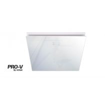 AIRBUS 150 - Premium Quality Side Ducted Exhaust Fan - Square - White Glass Panel - PVPX150WHSQGP