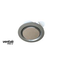AIRBUS 200 - Premium Quality Side Ducted Exhaust Fan - Extra Low Profile - Round - Silver PVPX200SS Ventair