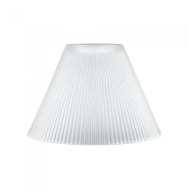 Ribbed Glass Shade White 60W Q904 Superlux