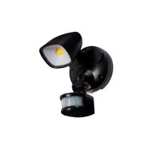 Ranger Single Spot LED Outdoor Flood Light 12w Tricolour Matt Black - MLXR3451M