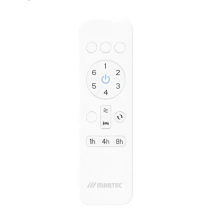 Carrara DC Close to Ceiling 4 ABS Blade 1220mm Hugger WIFI & Remote Control Ceiling Fan In White