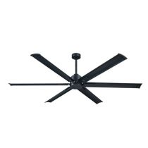 Graphite And Graphite Blades Rhino Industrial Style 83" DC Ceiling Fan With Remote by Mercator