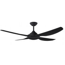 ROYALE II - 52"/1320mm ABS 4 Blade Ceiling Fan - Black - Indoor/Covered Outdoor - ROY1304BL