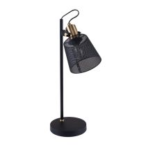 RUSTICA-DL MESH DESK LAMP 1XE14 240V  BLACK 22519