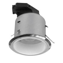 30Min Fire Rated Downlight Satin Chrome, White 100W SD125-SCWH Superlux